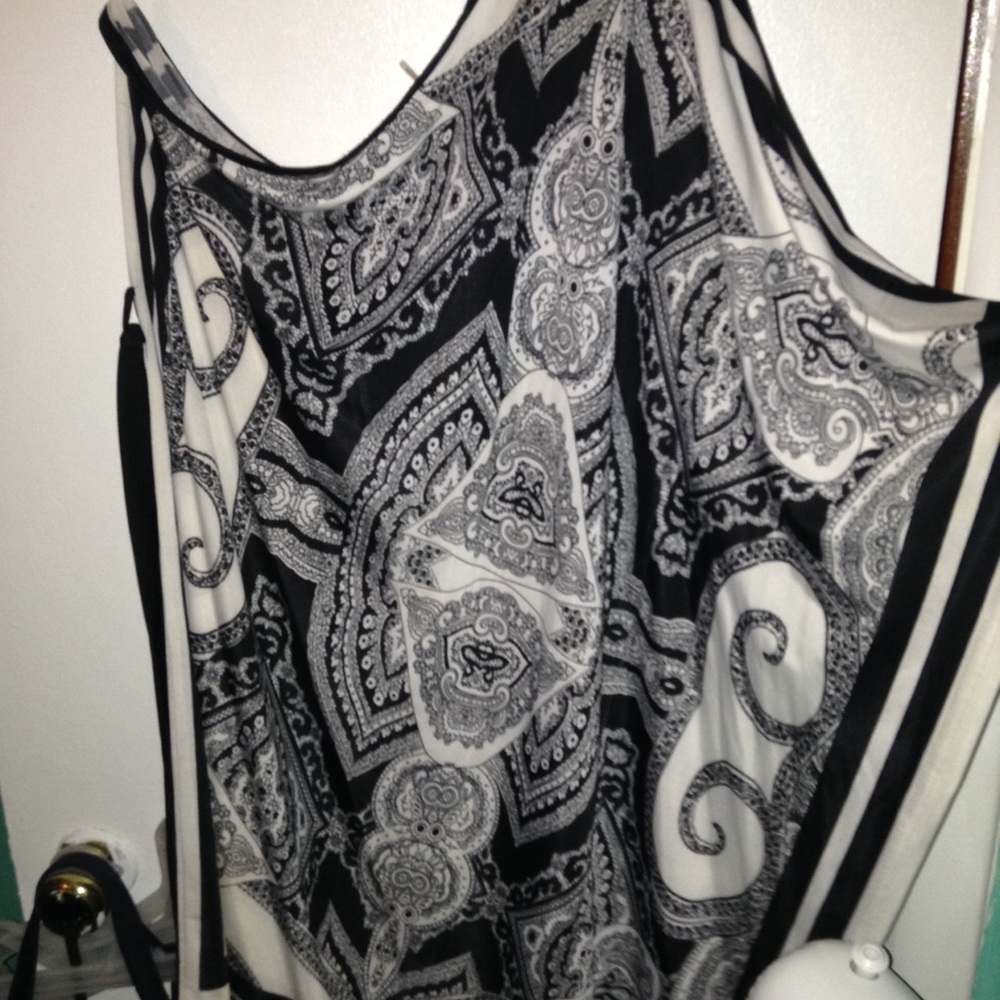 Short Black and White Dress